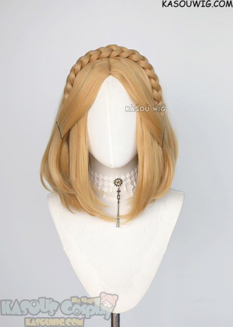 Legend of Zelda Tears of the Kingdom Princess Zelda bob cosplay wig