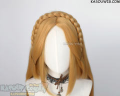 Legend of Zelda Breath of the Wild Princess Zelda 100cm long straight wig with braid