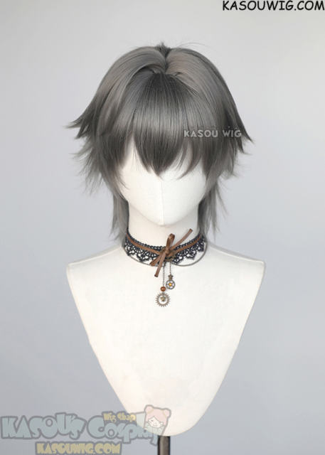 Honkai: Star Rail Trailblazer Caelus short gray wig