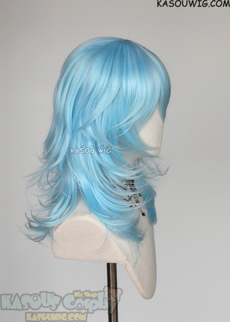 Long Layered Hair(Sky Blue)