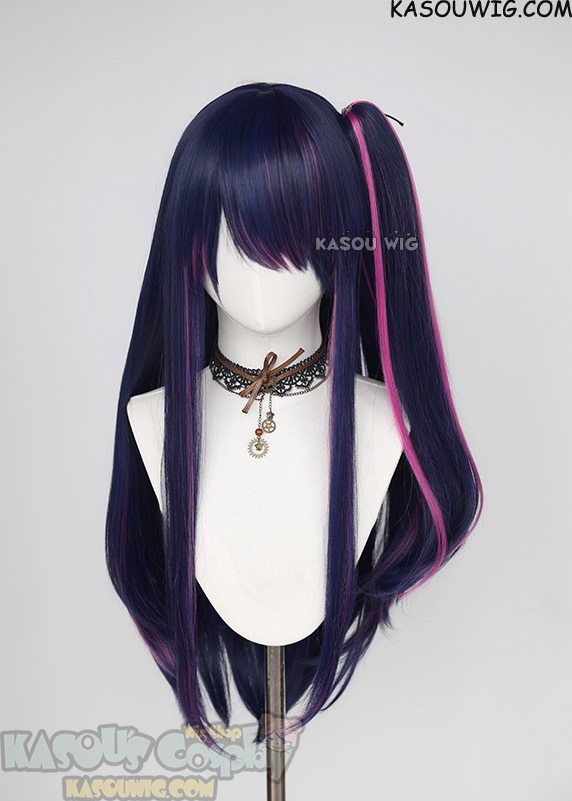 Oshi no Ko Ai Hoshino blue wig with pink highlights