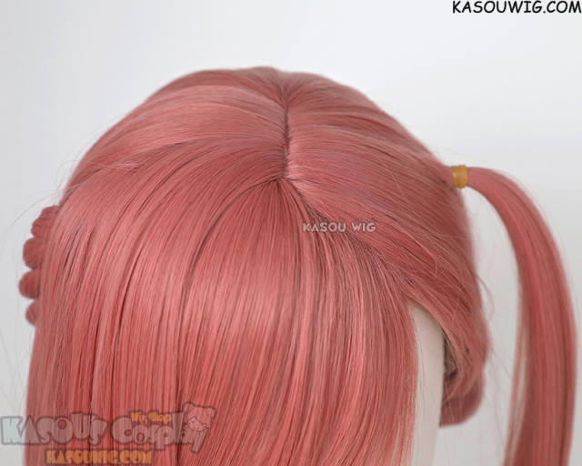 Honkai: Star Rail Asta dusty pink shoulder length wig with pre-tied braids