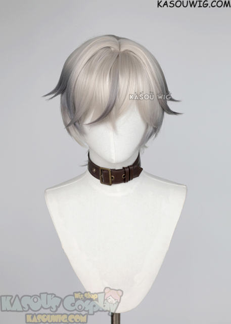 Honkai: Star Rail Arlan white short ponytail wig dyed gray