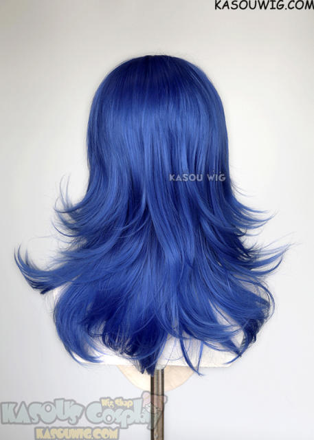 M-3 KA050 royal blue 52cm long layered choppy wig