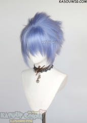 S-5 KA055 31cm/12.2" short cornflower blue spiky layered cosplay wig