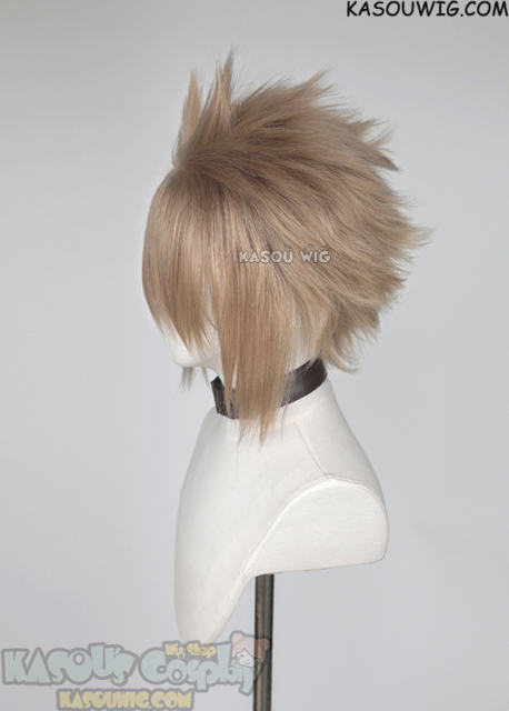 S-5 KA015 31cm/12.2" short ash blonde spiky layered cosplay wig