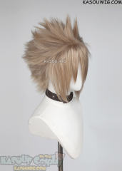 S-5 KA015 31cm/12.2" short ash blonde spiky layered cosplay wig