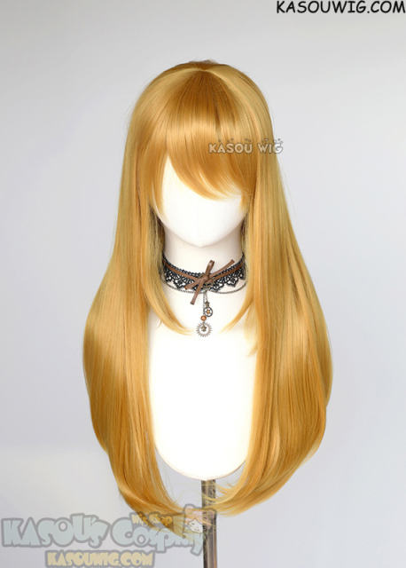 L-2 / KA013 light golden 75cm long straight wig