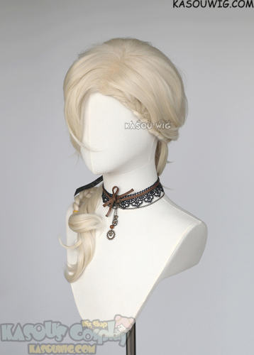 Bungou Stray Dogs Paul Verlain 53cm pale blonde ponytail curly wig