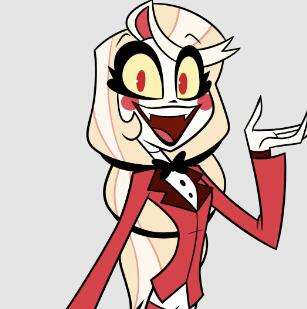 Hazbin Hotel Charlie Morningstar 90cm long straight pr-crimped light blonde wig