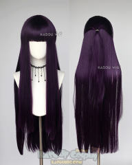 Sousou no Frieren Fern 100cm long straight purple half-up ponytail wig