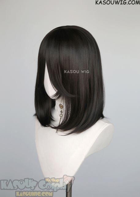 M-1/ KA031A natural black shoulder- length bob wig suitable for daily use