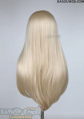 Lace Front>> Coven Evelynn/ JoJo Gyro Zeppli light blonde 76cm long slicked-back straight wig LFL-2/KA006