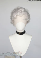 Lace Front>> Baldur's Gate 3 Astarion short silver white curly wig