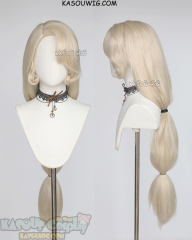 Charlie Morningstar 90cm long straight pre-crimped light blonde wig