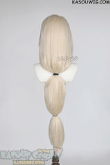 Charlie Morningstar 90cm long straight pre-crimped light blonde wig