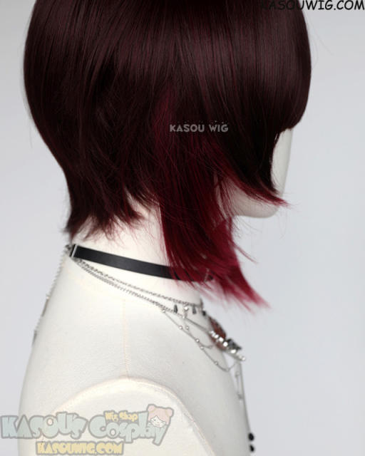 Honkai: Star Rail Sparkle 100cm long clip-on ponytails wig reddish brown to red ombre