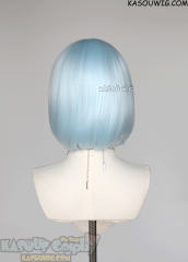 S-6 KA045 Light Cyan short bob wig with long bangs