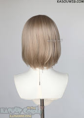S-6 KA015 ash blonde short bob wig with long bangs