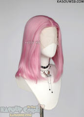 Lace Front>> baby pink middle part medium length wig LFM-1/KA034