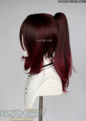 Honkai: Star Rail Tingyun brown red ombre ponytail wig