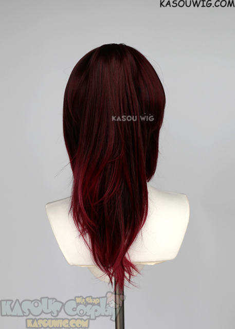 Honkai: Star Rail Tingyun brown red ombre ponytail wig