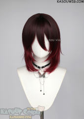 Honkai: Star Rail Tingyun brown red ombre ponytail wig
