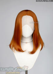 Lace Front>> Burnt Orange middle part medium length wig LFM-1/KA021