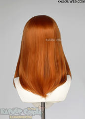 Lace Front>> Burnt Orange middle part medium length wig LFM-1/KA021