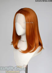 Lace Front>> Burnt Orange middle part medium length wig LFM-1/KA021