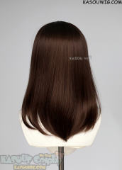 Lace Front>> bistre brown middle part medium length wig LFM-1/KA028