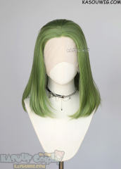 Lace Front>> Moss Green middle part medium length wig LFM-1/KA061