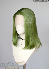 Lace Front>> Moss Green middle part medium length wig LFM-1/KA061