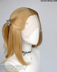Lace Front>> golden blonde middle part medium length wig LFM-1/KA012