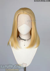 Lace Front>> Pastel Yellow middle part medium length wig LFM-1/SP01