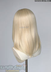 Lace Front>> light cream blonde middle part medium length wig LFM-1/SP17