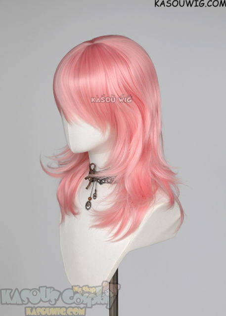 M-3 KA033 Light Pink 52cm long layered choppy wig