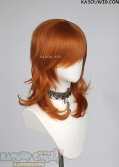 M-3 KA021 Burnt Orange 52cm long layered choppy wig
