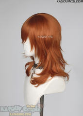 M-3 KA021 Burnt Orange 52cm long layered choppy wig