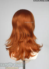 M-3 KA021 Burnt Orange 52cm long layered choppy wig