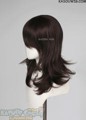 M-3 KA030 Deep Brown 52cm long layered choppy wig