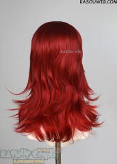 M-3 KA042 Apple Red 52cm long layered choppy wig