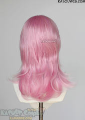 M-3 KA034 Baby Pink 52cm long layered choppy wig
