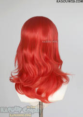 M-3 KA040 Vermillion Red 52cm long layered choppy wig