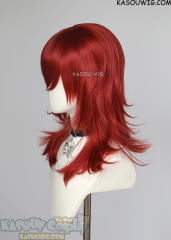 M-3 KA042 Apple Red 52cm long layered choppy wig