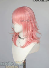 M-3 SP12 Pastel Pink 52cm long layered choppy wig