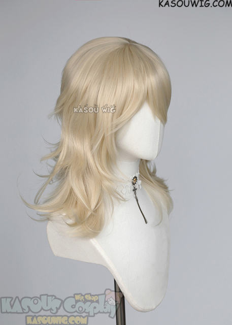 M-3 SP17 Light Cream Blonde 52cm long layered choppy wig