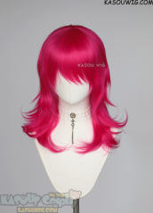M-3 KA038 Raspberry Rose 52cm long layered choppy wig