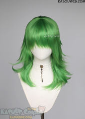 M-3 KA060 Light Green 52cm long layered choppy wig