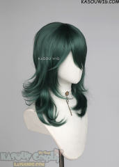 M-3 KA065 Dark Olive Green 52cm long layered choppy wig